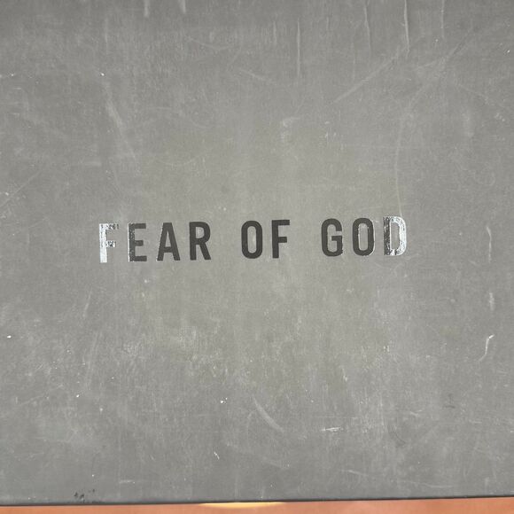 Fear Of God Skate Mid Sneaker Sand Cream Fear of God Print men’s US Sz 12 - Picture 11 of 12